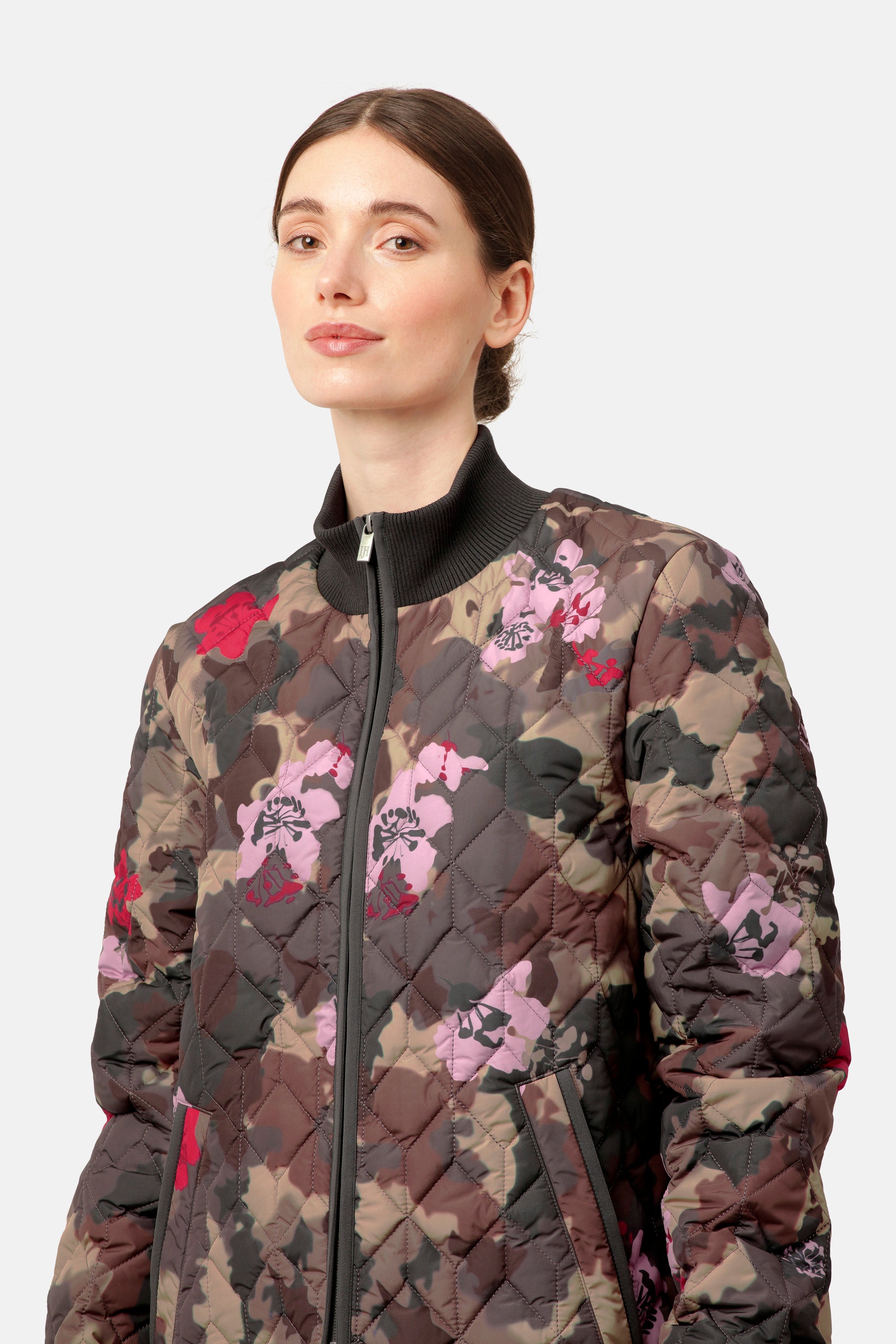 Ilse Jacobsen Hornbæk Outerwear Quilt Coat Coat 799 Floral Camo